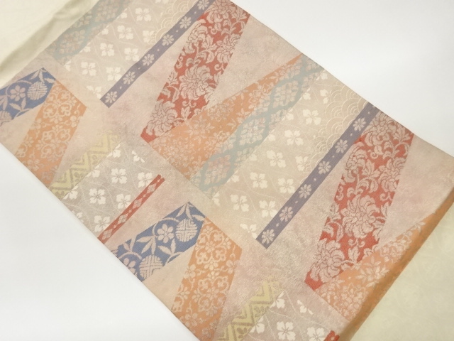 JAPANESE NAGOYA OBI / WOVEN CLASSICAL PATTERN